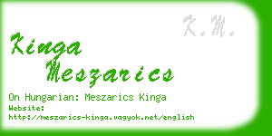 kinga meszarics business card